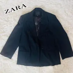 ZARA ストライプ テーラードジャケット 大きいサイズ