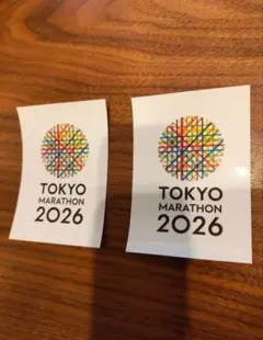 ▽東京マラソン2026▽ステッカー2枚組▽シール▽送料込み▽新品未使用品▽