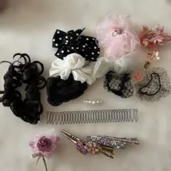 髪飾り　コサージュまとめ売り
