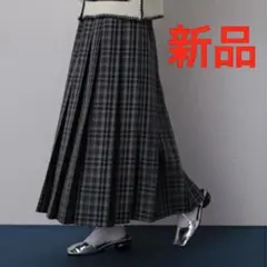 チェックプリーツスカート