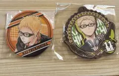 ハイキュー!! 月島蛍　缶バッチ　ラバーコースター