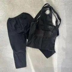 祭用品 腹掛け&パンツセット子供用 約115cm 黒