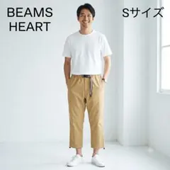 BEAMS HEART ビームスハート クロップドパンツ S ベージュ 綿のサムネイル