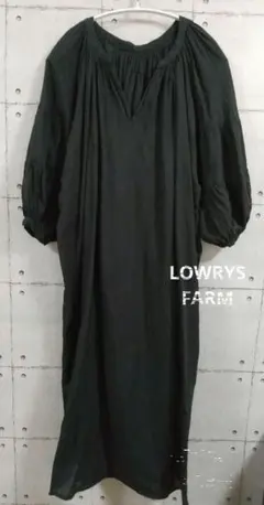 LOWRYSFARM コットンレースアップワンピ