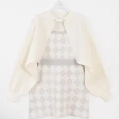 evelyn ボレロセットワンピース アイスグレイ