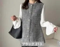 ツイードベスト しまむら mako さんコラボ フォーマル ジレ Lサイズのサムネイル