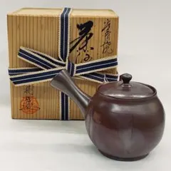 常滑焼　吉川秀樹作　（雪堂）急須 常滑焼 吉川秀樹作 （雪堂）急須 ☆小0625 常滑焼 朱泥 茶器揃