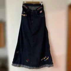 HYSTERIC GLAMOUR デニムロングスカート 刺繍のサムネイル