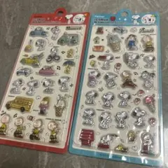 【海外限定正規品】スヌーピー ぷくぷくシール ボンボンドロップシール2枚セット