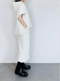 chouchouセレクト スエットパーカーベスト&タイトスカートSET UP