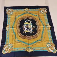 金色と黒色の装飾的スカーフ 約90cm