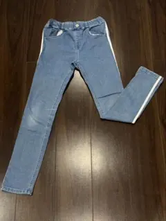 MPS　ストレートデニムパンツ　150 サイドライン入り