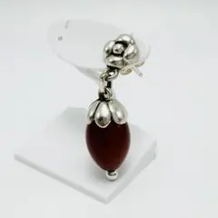 GEORG JENSEN 4 エコーン　カーネリアン　ピアス　925 片耳のサムネイル