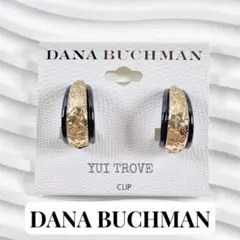 【D2503】DANA BUCHMAN ゴールドネイビー/イヤリング