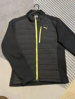 PUMA ゴルフウェアフルジップジャケット XL ブラック/イエロー