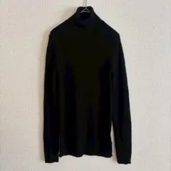 無印良品 タートルネック セーター Ｍ リブニット ウール100％ レディース