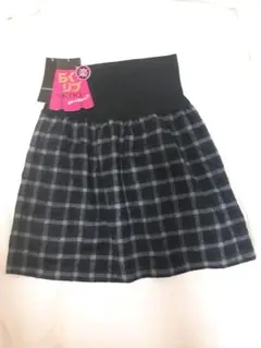 ◆らくリブスカート チェック柄◆新品タグ付き