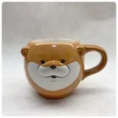 【新品】 可愛い嘘の カワウソ ダイカットマグ 箱付き マグカップ