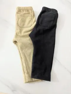 ユニクロ　裏起毛パンツ2枚セット 80cm