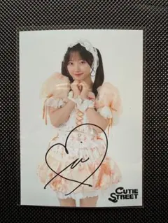 CUTIE STREET 川本笑瑠 サイン入り 生写真 きゅーすと マカロン衣装