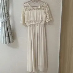 新品dress starパーティードレス成人式結婚式胸元フリルのレースドレス