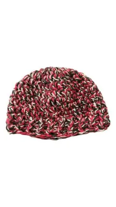 ハンドメイド　かぎ編み　ビーニー　クラッシャーハット　ニット帽