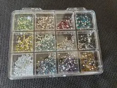 ネイルアート用ビーズセット 12色