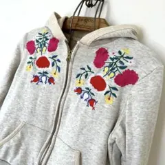 Amina チャイハネ　フラワー　刺繍　パーカー