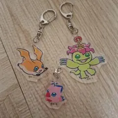デジモン アクリルキーホルダー 3種セット