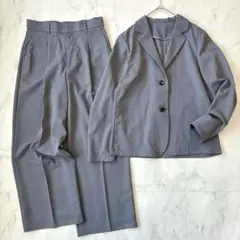 美品 無印良品 撥水 シワになりにくい セットアップ パンツスーツ 洗える Mのサムネイル