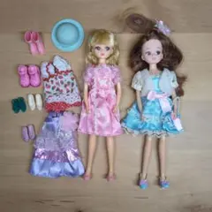 リカちゃん人形2体 衣装セット