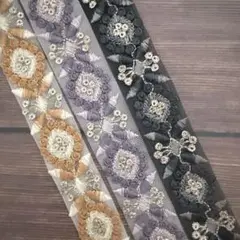 294.インド刺繍リボン 1m50cm×3本セット
