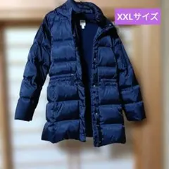 ネイビー ダウンコート フード付き　GAP　160cm 女児