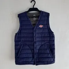DANTON ネイビー キルティングベスト サイズ38