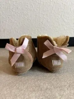 UGG ブラウン ベビーブーツ ファー付き
