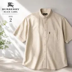 BURBERRY BLACK LABEL 半袖シャツ シアサッカ調 涼感 美品のサムネイル