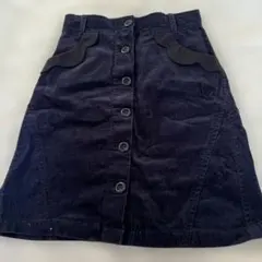 MARY QUANT♡コーデュロイブラックタイトスカートのサムネイル