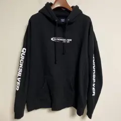 QUICKSILVER クイックシルバー ブラック パーカー フード付き XXL