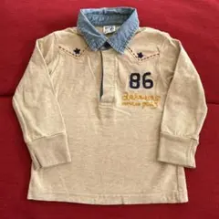 90サイズ　MPS 長袖　カットソー　シャツ　男　女　ベビー　レア　刺繍　キッズ