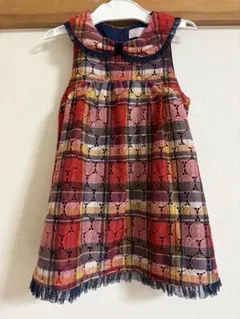 【お値下げ中】チェック柄 襟付き ワンピース