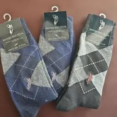 ウエスタンポロテキサス　メンズソックス3足セット