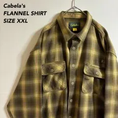《ヘビーネルシャツ》Cabela'sカベラスチェックネルシャツサイズXXL