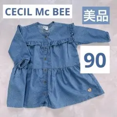CECIL McBEE ドット柄チュニック ワンピース 90cm