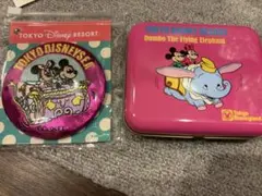 ミッキー　ミニー　 ミラー 缶ケース 2点セット