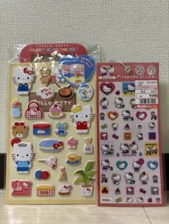 ハローキティちゃん シールセット まとめ売り マシュマロ 平面 着せ替え