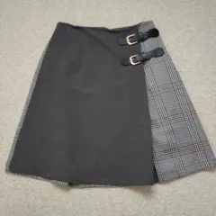 MAJESTIC LEGON スカート グレー チェック柄