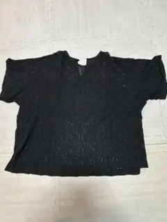BEAUTY & YOUTH 黒 レース 半袖シャツ