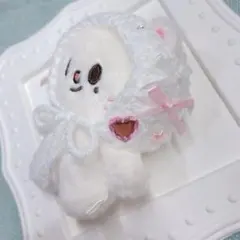SKZOO ジニレット 10cm ぬい服 ピンク リボン ヘッドドレス