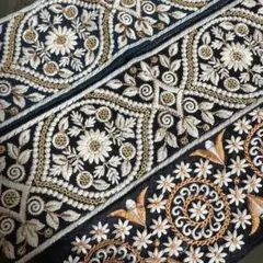 インド刺繍リボン　50cm 3本セット　おまけ付き