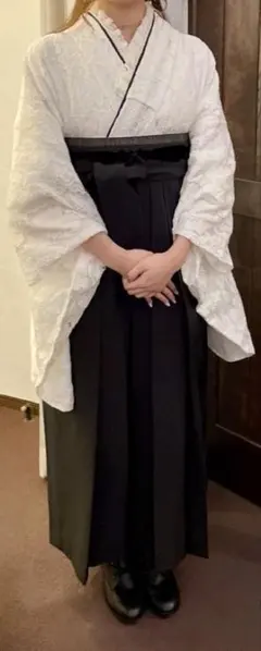 卒業式 袴 二尺袖セット Lサイズ 総レース フルセット 二尺袖着物